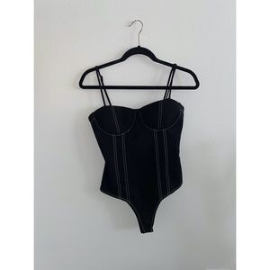 Contrast Stitch Bodysuit